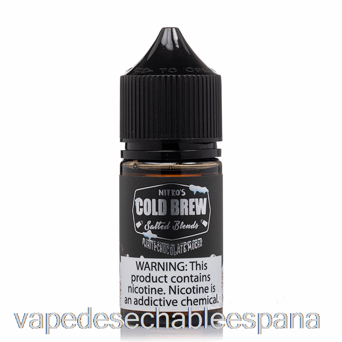 Vape Desechable España Chocolate Blanco Mocha - Nitros Cold Brew Salts - 30ml 25mg